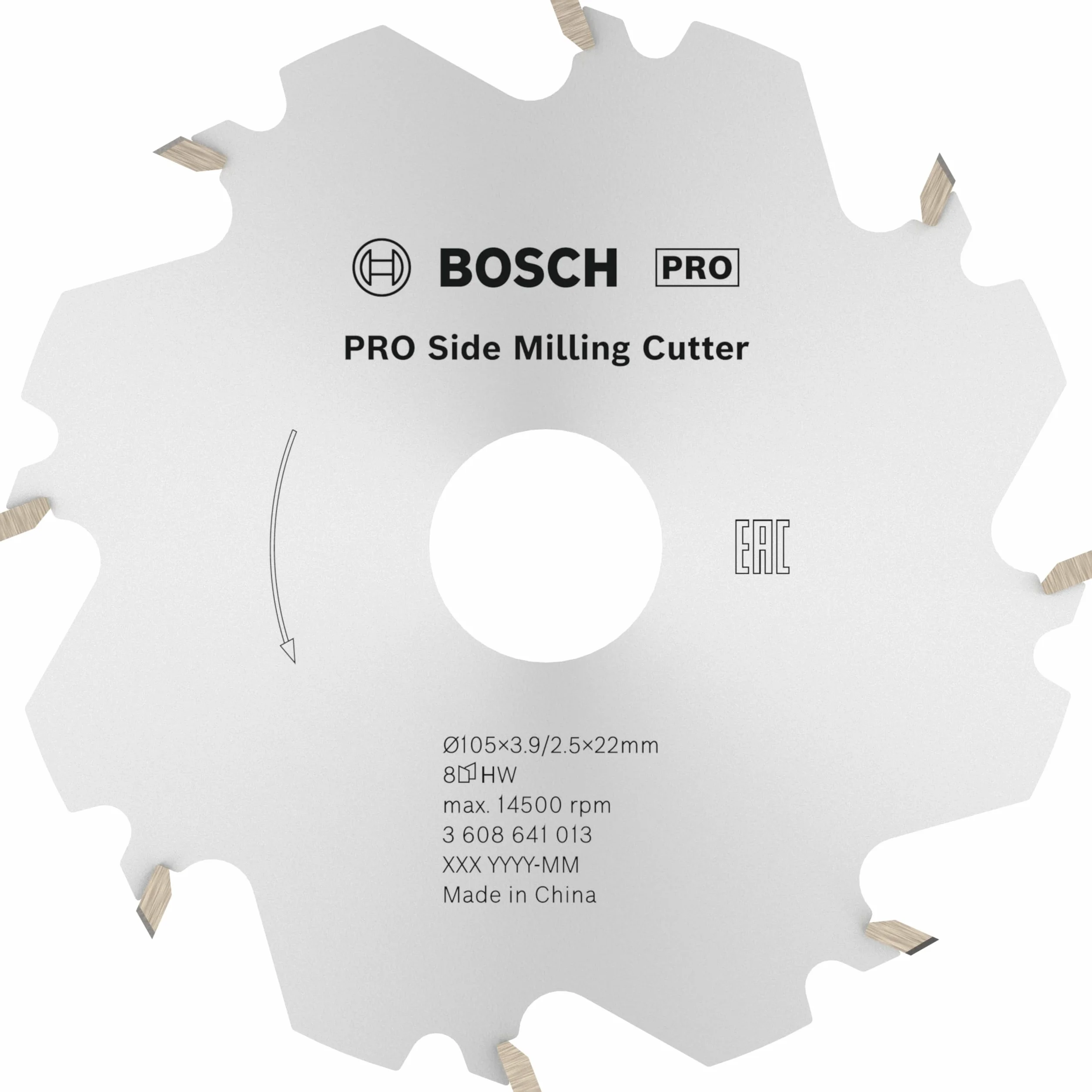 Disco fresar:Ø105x8x4,0mm, 105 x 22 x 4 mm, 8 Denti