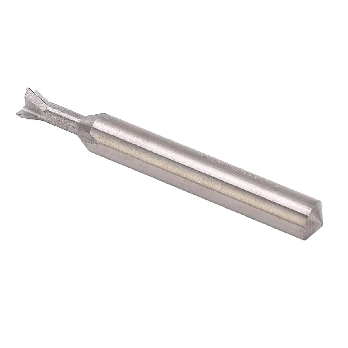 Fresa a Coda di Rondine in Metallo Duro 6 Mm di Diametro Gambo 4 Scanalature 50 Mm di Lunghezza Fresa per la Lavorazione del Legno Fresa a Coda di Rondine (65°)