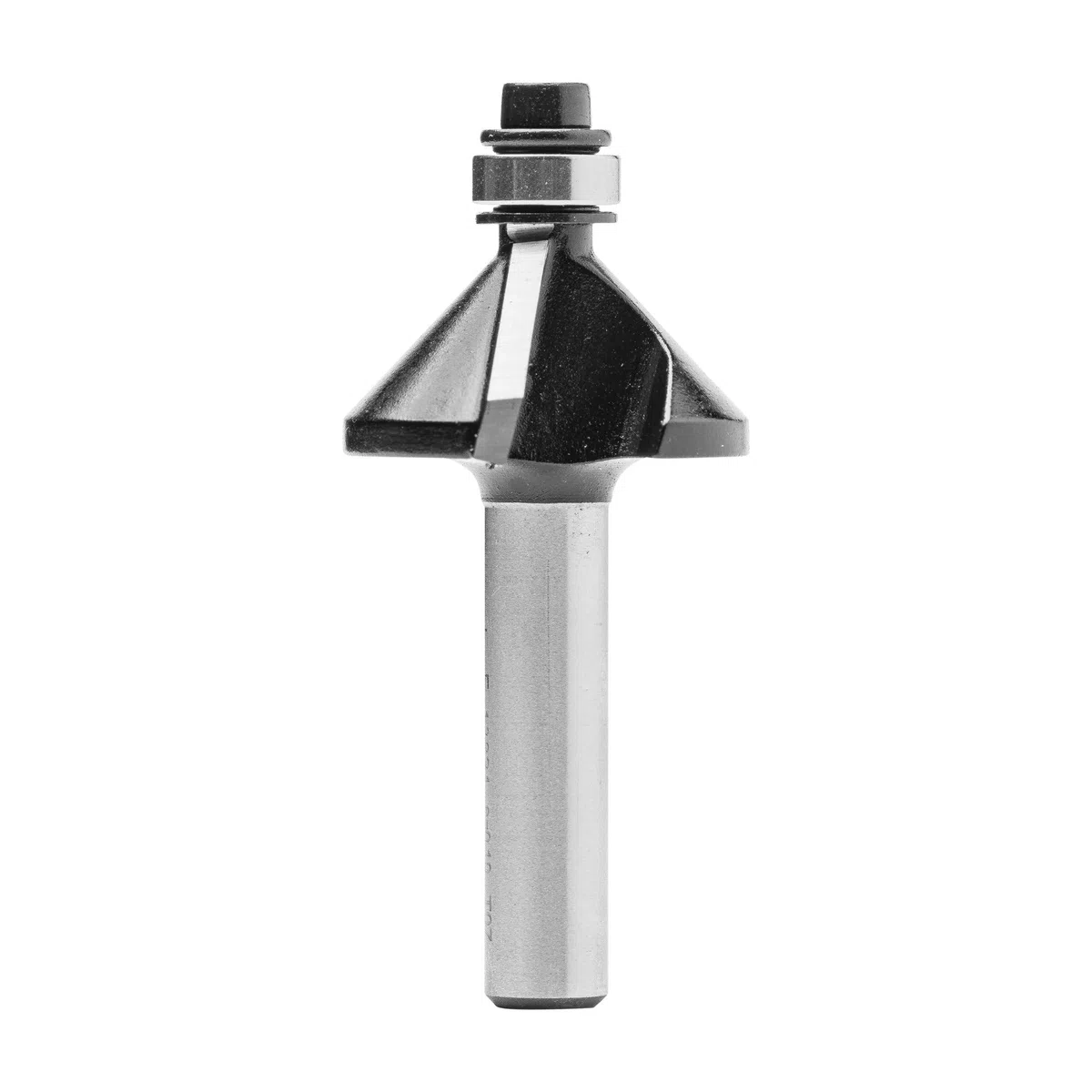 ENT 13821 Fresa a smusso carburo, Albero (S) 8 mm, diametro (D) 28,6 mm, NL 9 mm, E 45°, SL 32 mm, con cuscinetto a sfere